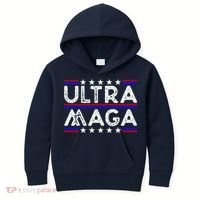 Ultra MAGA Retro Kids Hoodie thumb 0
