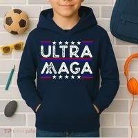 Ultra MAGA Retro Kids Hoodie thumb 2