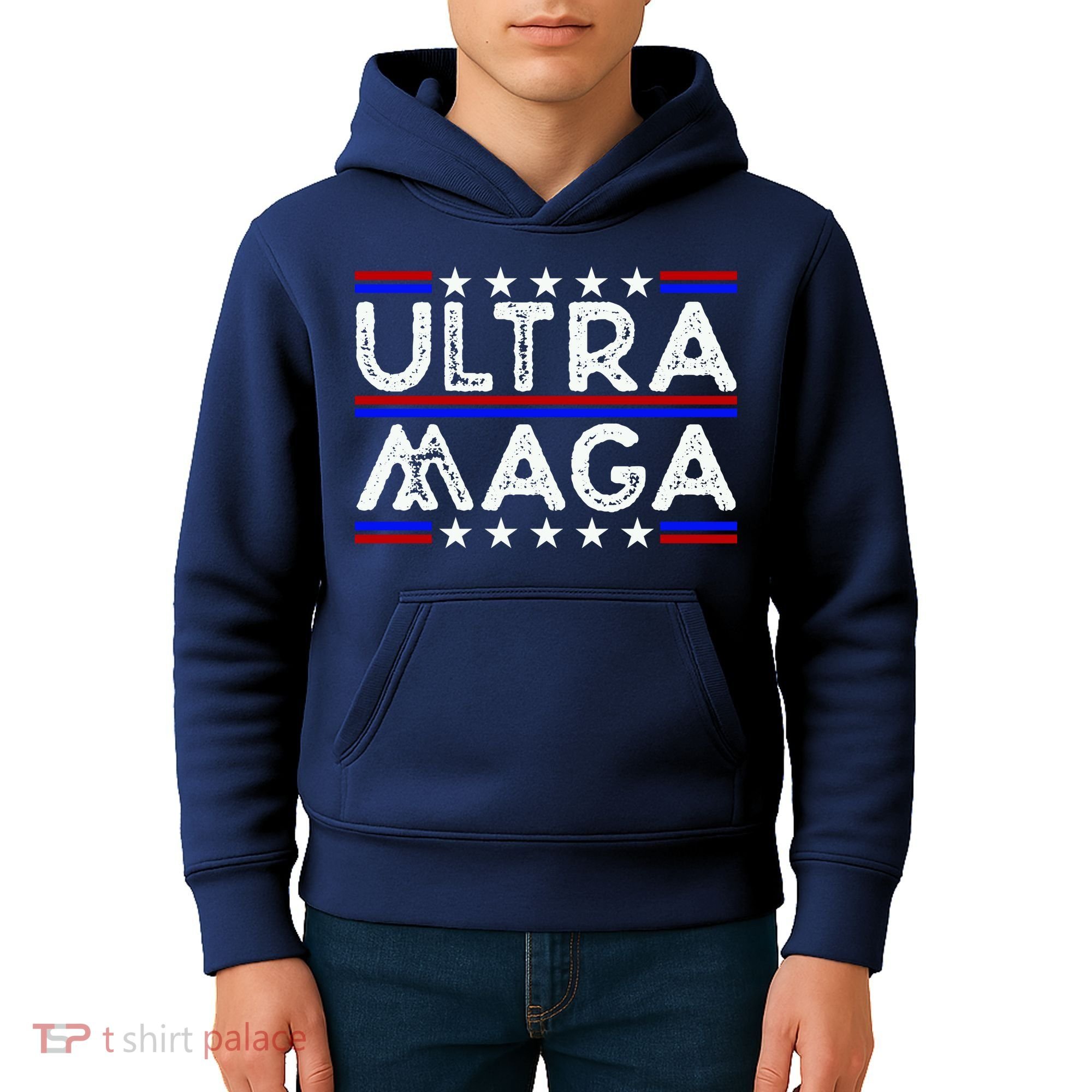 Ultra MAGA Retro Kids Hoodie