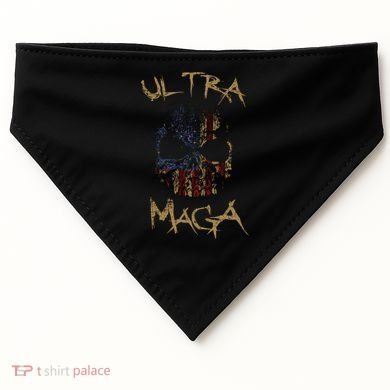 Ultra MAGA Skull USA-Made Doggie Bandana