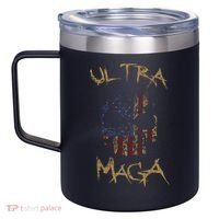 Ultra MAGA Skull 12oz Stainless Steel Coffee Mug thumb 2