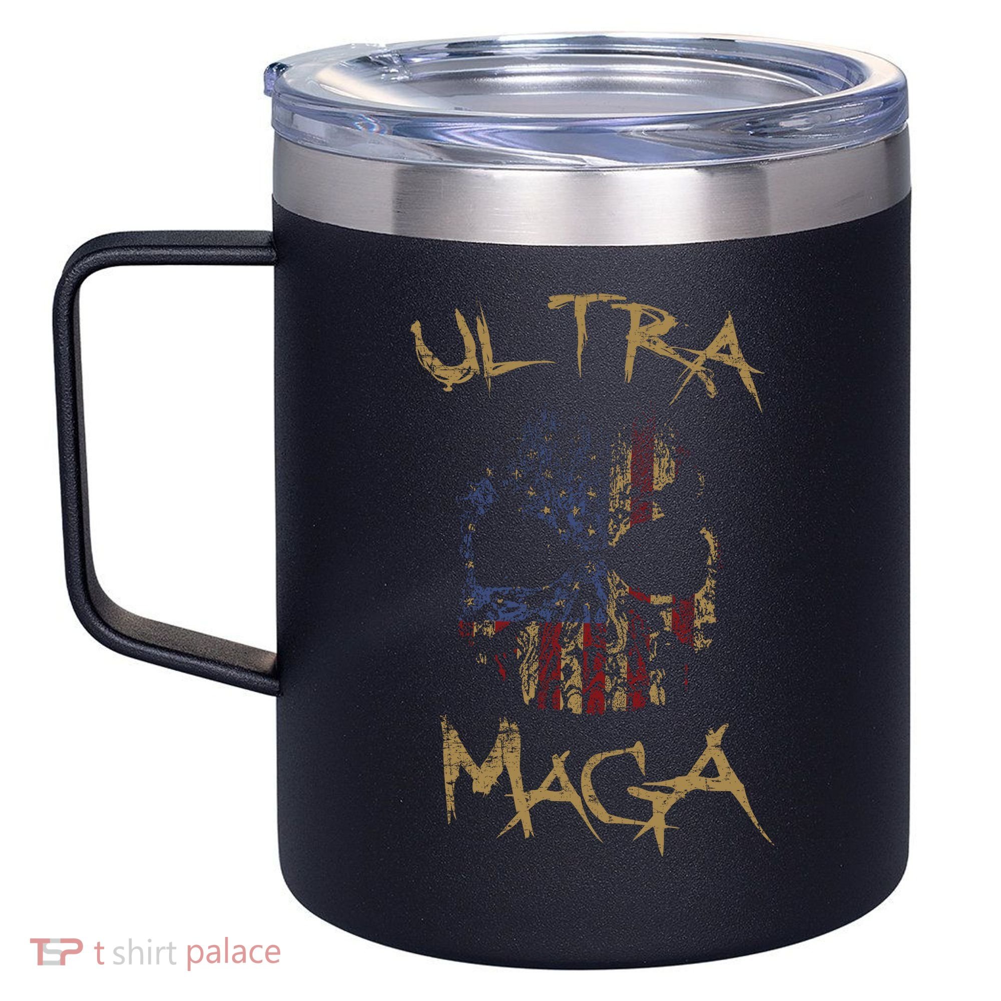 Ultra MAGA Skull 12oz Stainless Steel Coffee Mug