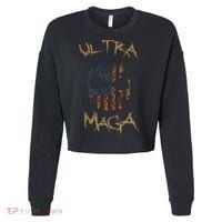 Ultra MAGA Skull Cropped Pullover Crew thumb 0