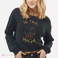 Ultra MAGA Skull Cropped Pullover Crew thumb 2