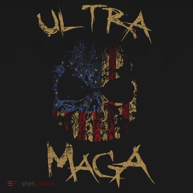 Ultra MAGA Skull Cropped Pullover Crew