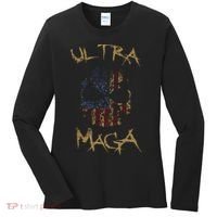 Ultra MAGA Skull Women's Long Sleeve Shirt thumb 0
