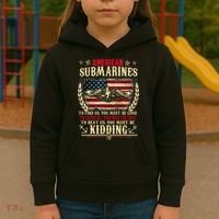 US Military Submarine Gifts For A Veteran Submariner  Kids Hoodie thumb 3