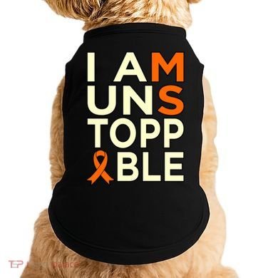 Unstoppable Multiple Sclerosis Awareness Support Graphic Cute Gift Doggie Tank