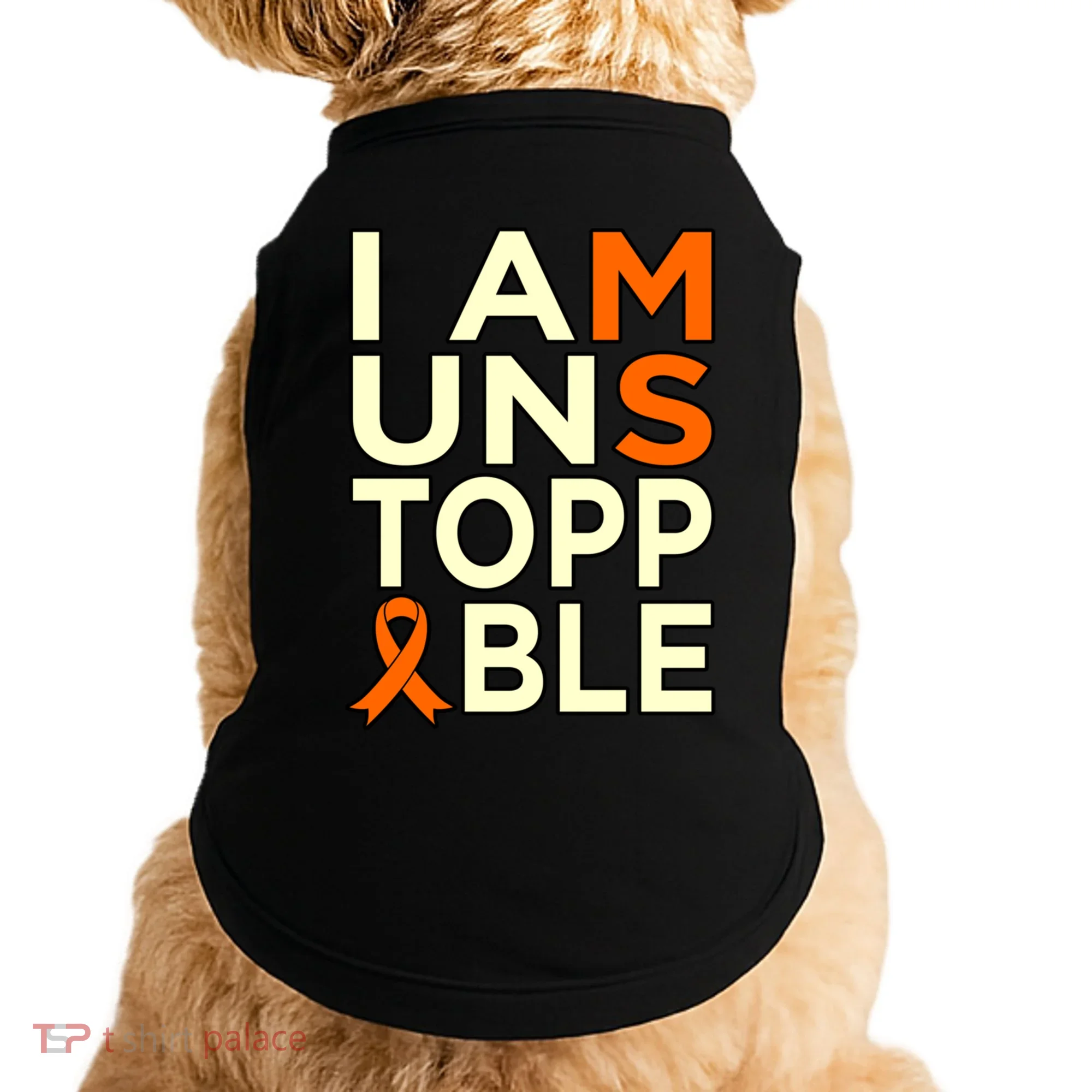 Unstoppable Multiple Sclerosis Awareness Support Graphic Cute Gift Doggie Tank