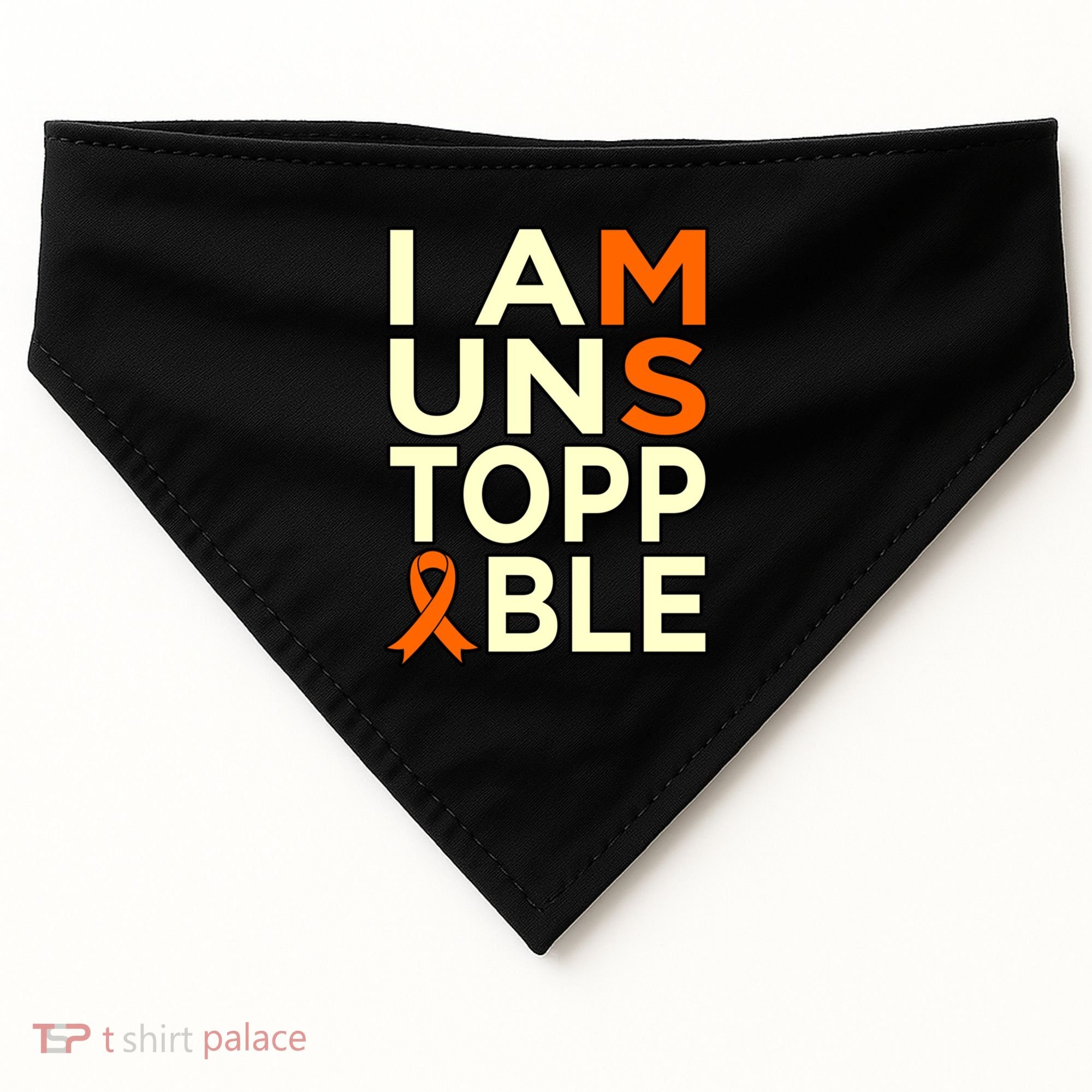 Unstoppable Multiple Sclerosis Awareness Support Graphic Cute Gift USA-Made Doggie Bandana