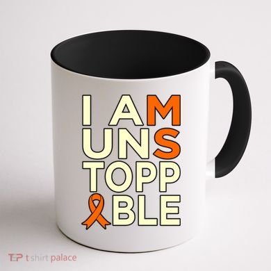 Unstoppable Multiple Sclerosis Awareness Support Graphic Cute Gift Coffee Mug back