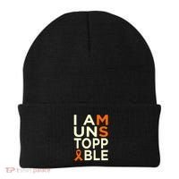 Unstoppable Multiple Sclerosis Awareness Support Graphic Cute Gift Beanie thumb 0