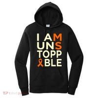 Unstoppable Multiple Sclerosis Awareness Support Graphic Cute Gift Women's Hoodie thumb 0