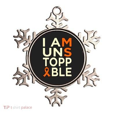 Unstoppable Multiple Sclerosis Awareness Support Graphic Cute Gift Ornament