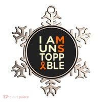 Unstoppable Multiple Sclerosis Awareness Support Graphic Cute Gift Ornament thumb 0
