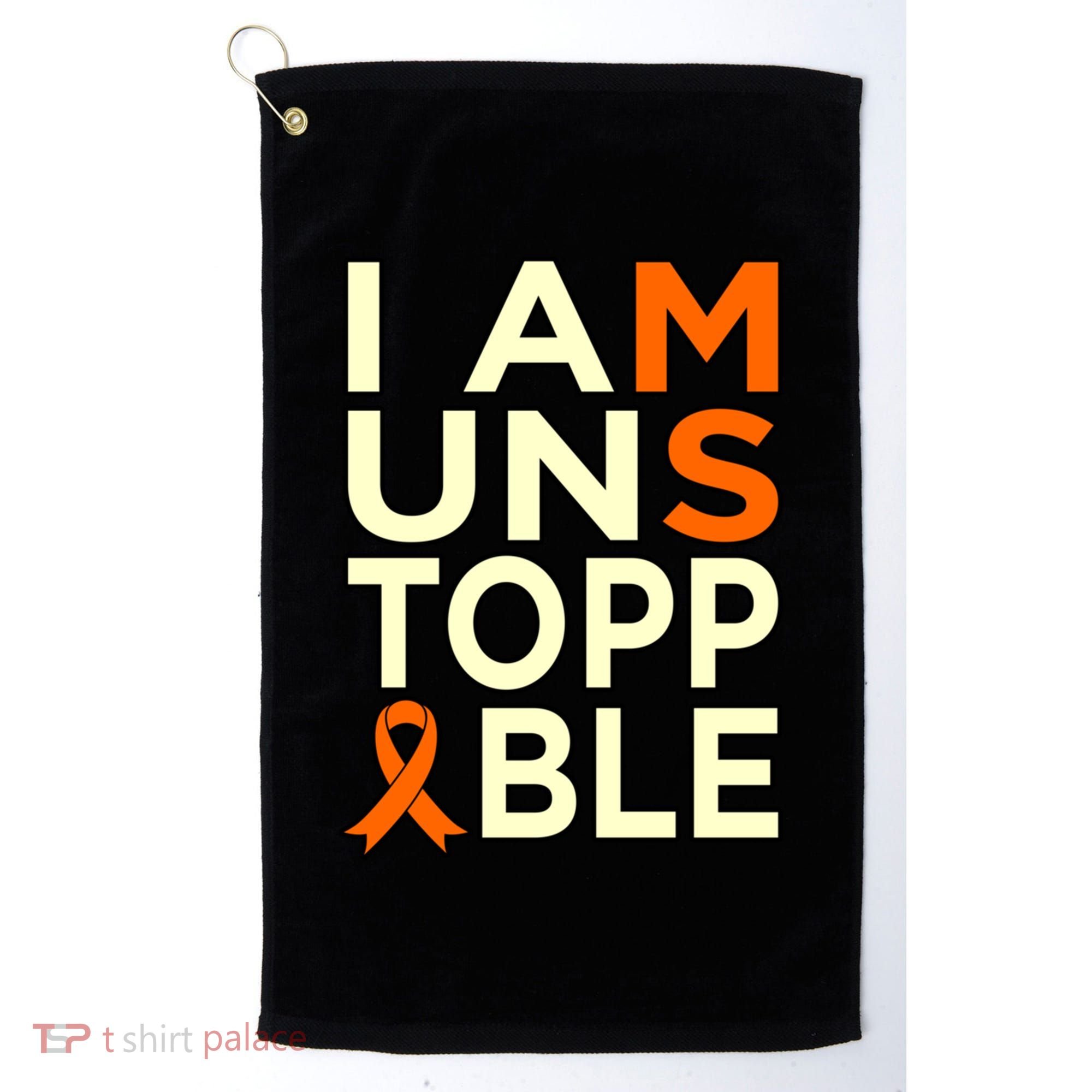 Unstoppable Multiple Sclerosis Awareness Support Graphic Cute Gift Golf Towel