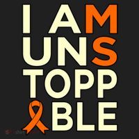 Unstoppable Multiple Sclerosis Awareness Support Graphic Cute Gift Golf Towel thumb 3