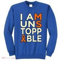 Unstoppable Multiple Sclerosis Awareness Support Graphic Cute Gift Sweatshirt thumb 0