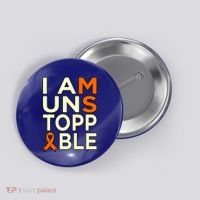 Unstoppable Multiple Sclerosis Awareness Support Graphic Cute Gift Button thumb 0