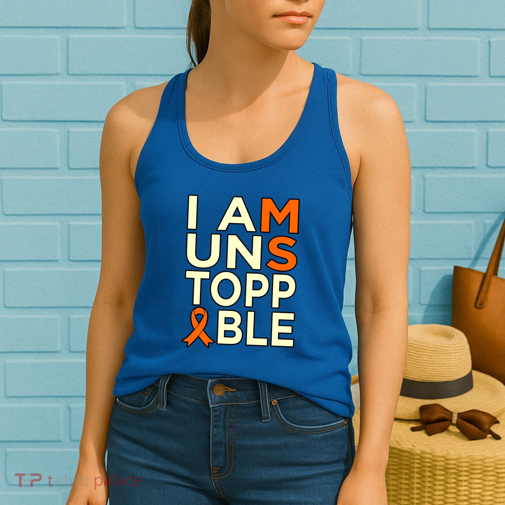 Unstoppable Multiple Sclerosis Awareness Support Graphic Cute Gift Women's Tank Top