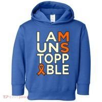 Unstoppable Multiple Sclerosis Awareness Support Graphic Cute Gift Toddler Hoodie thumb 0