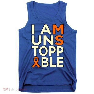 Unstoppable Multiple Sclerosis Awareness Support Graphic Cute Gift Tank Top