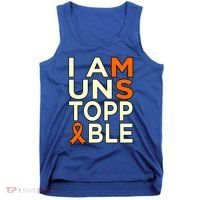 Unstoppable Multiple Sclerosis Awareness Support Graphic Cute Gift Tank Top thumb 0