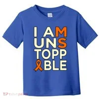 Unstoppable Multiple Sclerosis Awareness Support Graphic Cute Gift Toddler T-Shirt thumb 0