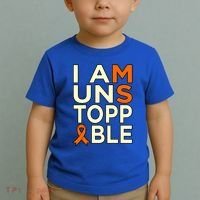 Unstoppable Multiple Sclerosis Awareness Support Graphic Cute Gift Toddler T-Shirt thumb 2