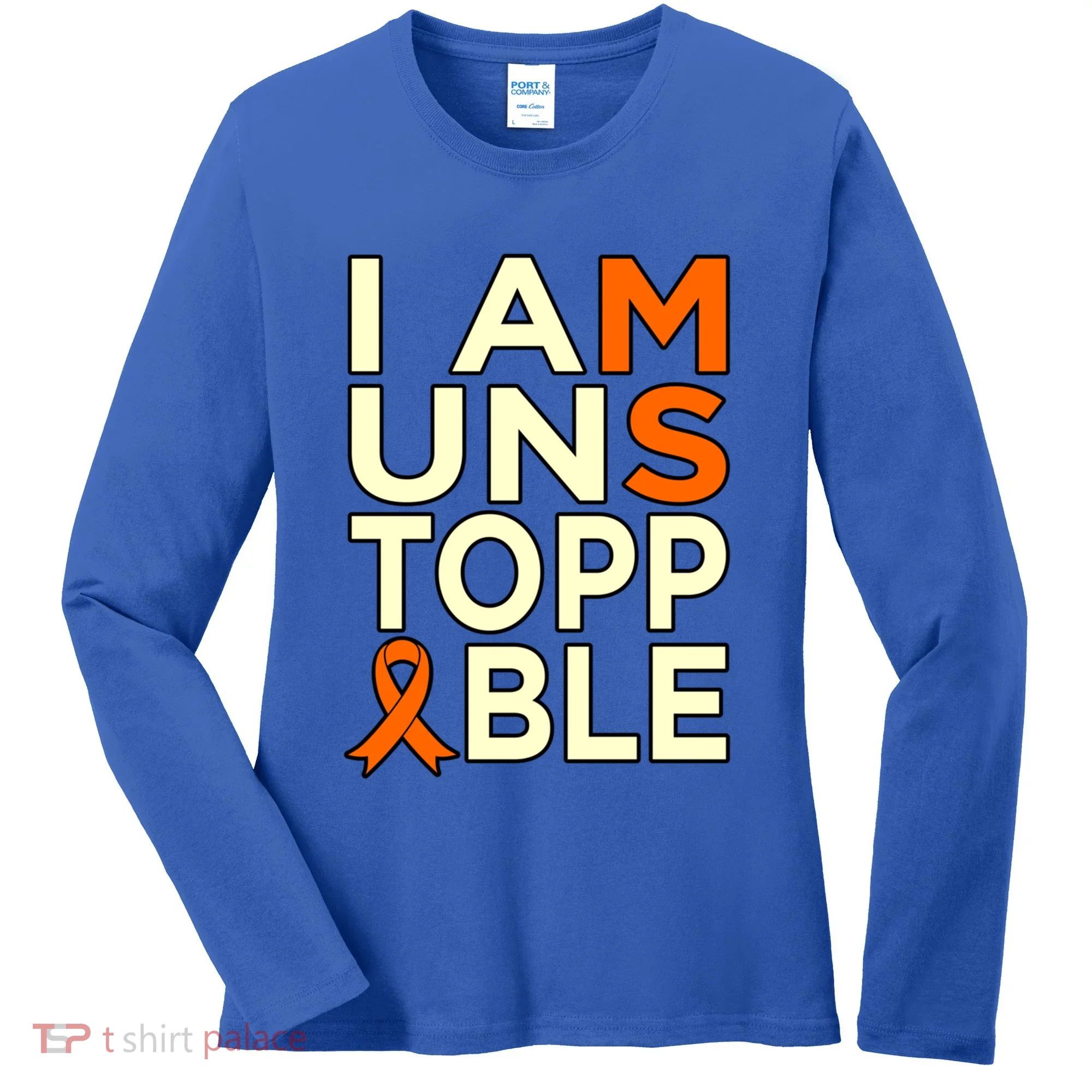 Unstoppable Multiple Sclerosis Awareness Support Graphic Cute Gift Women's Long Sleeve Shirt