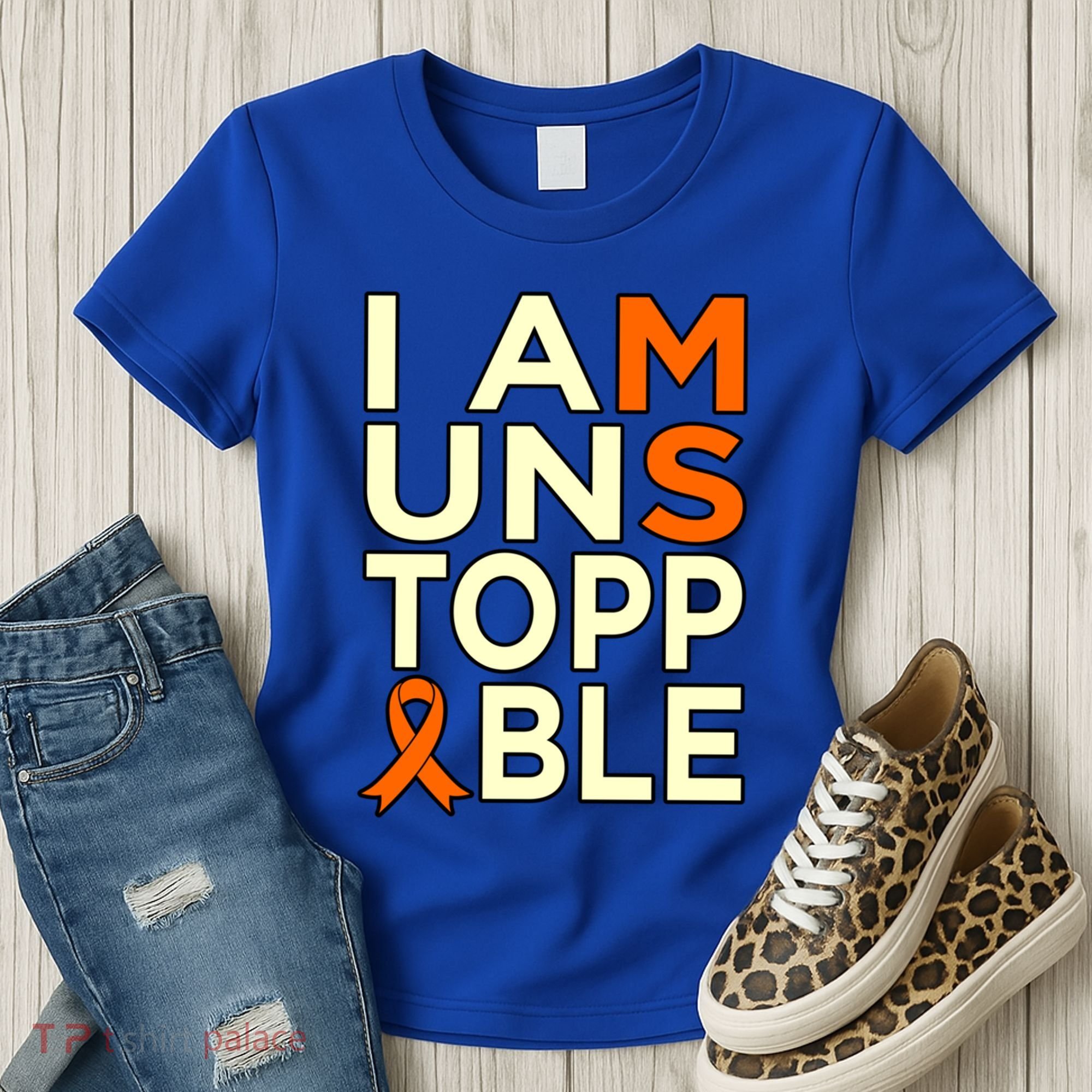 Unstoppable Multiple Sclerosis Awareness Support Graphic Cute Gift Women's T-Shirt