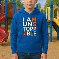 Unstoppable Multiple Sclerosis Awareness Support Graphic Cute Gift Kids Hoodie thumb 2