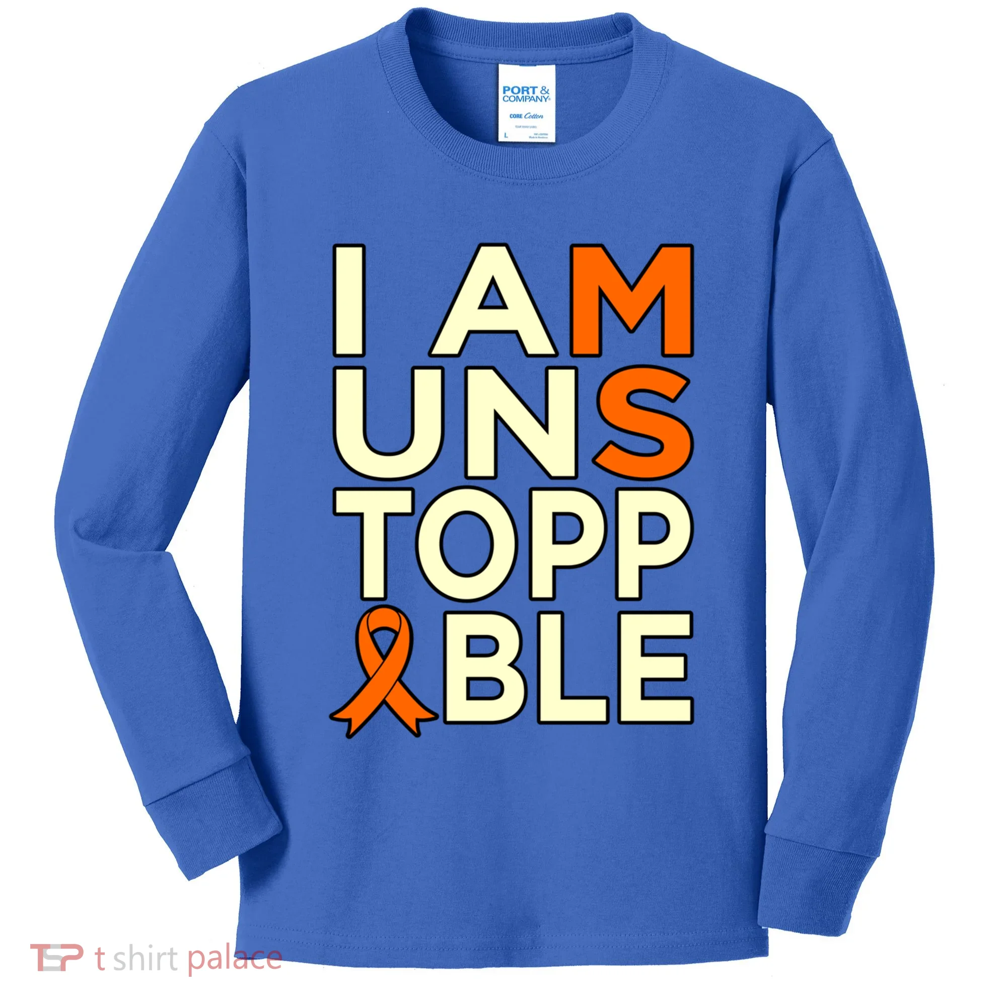 Unstoppable Multiple Sclerosis Awareness Support Graphic Cute Gift Kids Long Sleeve Shirt