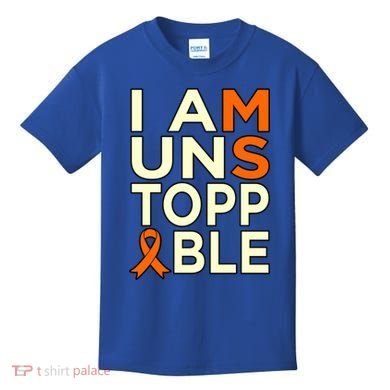 Unstoppable Multiple Sclerosis Awareness Support Graphic Cute Gift Kids T-Shirt