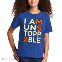 Unstoppable Multiple Sclerosis Awareness Support Graphic Cute Gift Kids T-Shirt thumb 2