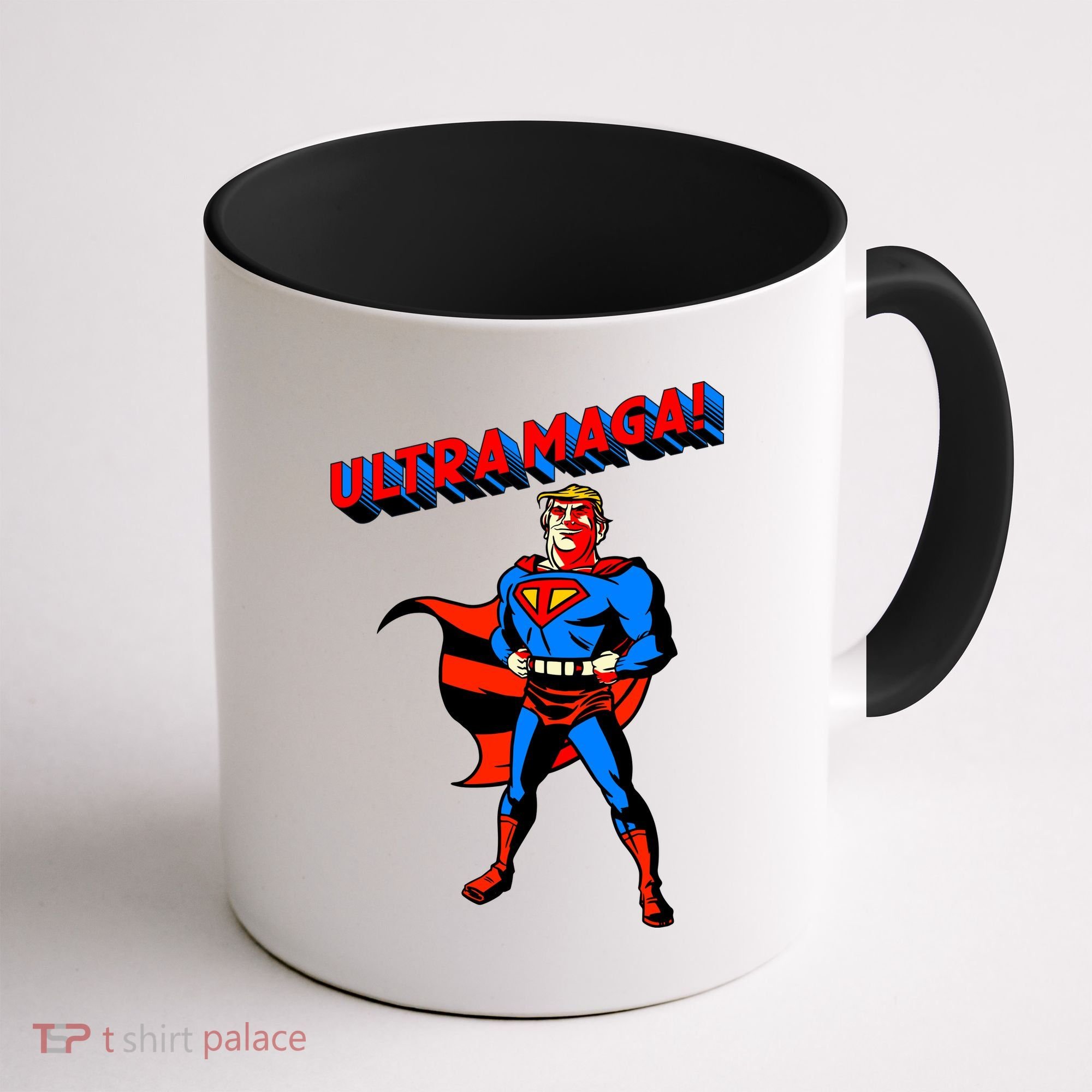 Ultra MAGA Superhero Parody Trump 2024 Anti Biden Coffee Mug