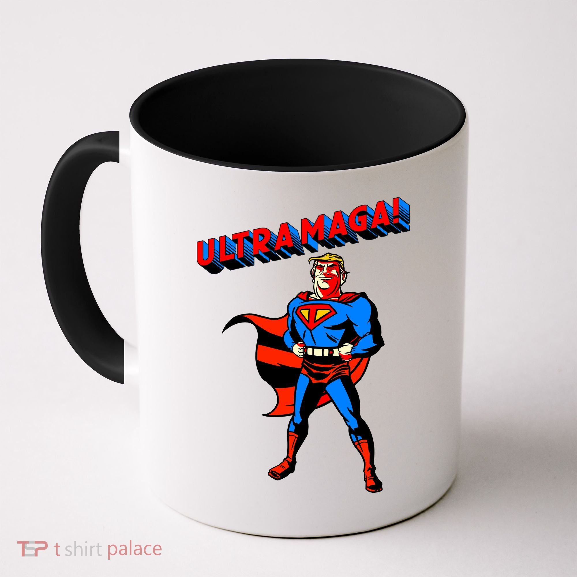 Ultra MAGA Superhero Parody Trump 2024 Anti Biden Coffee Mug