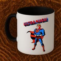 Ultra MAGA Superhero Parody Trump 2024 Anti Biden Coffee Mug thumb 2