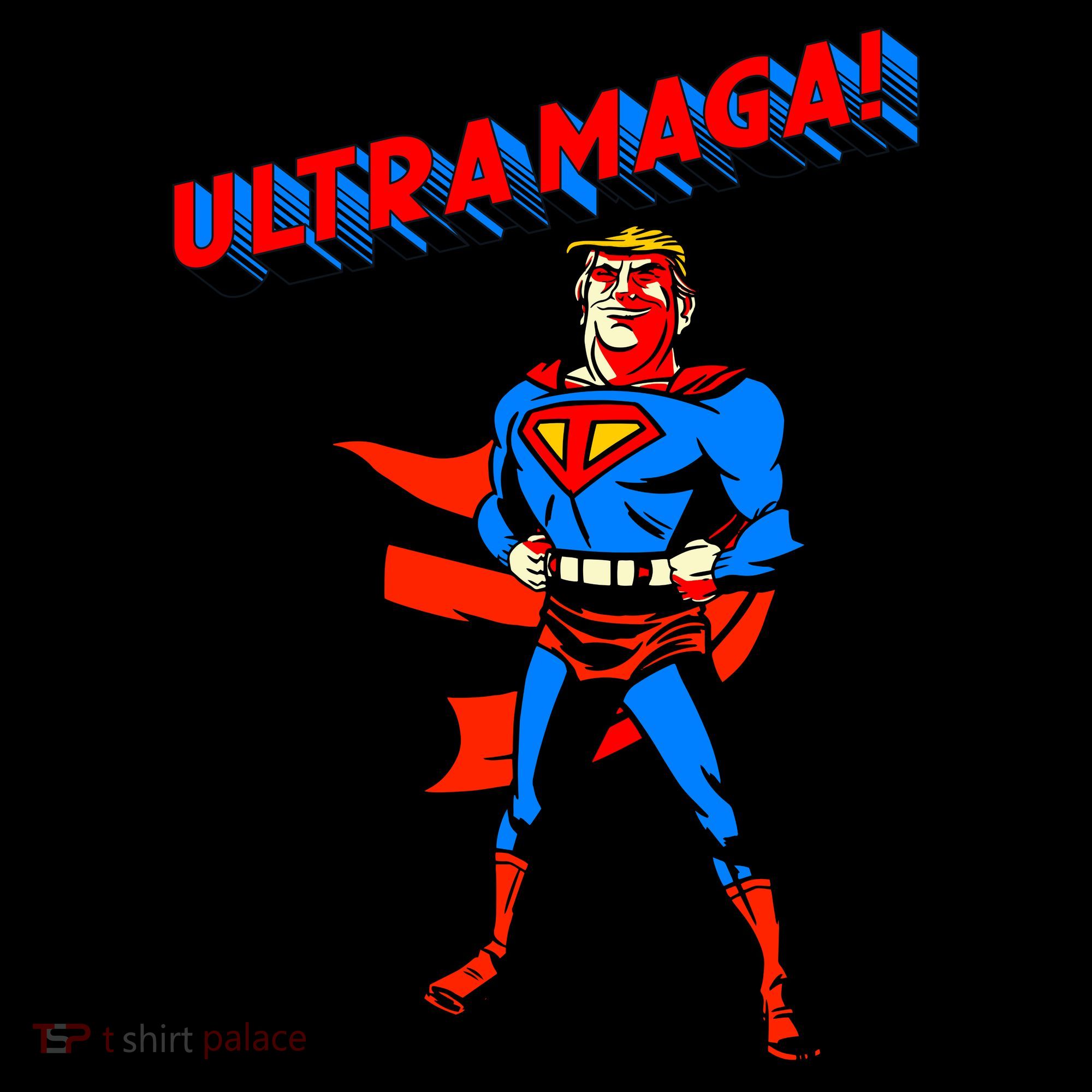 Ultra MAGA Superhero Parody Trump 2024 Anti Biden Coffee Mug