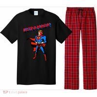 Ultra MAGA Superhero Parody Trump 2024 Anti Biden Pajama Set thumb 0