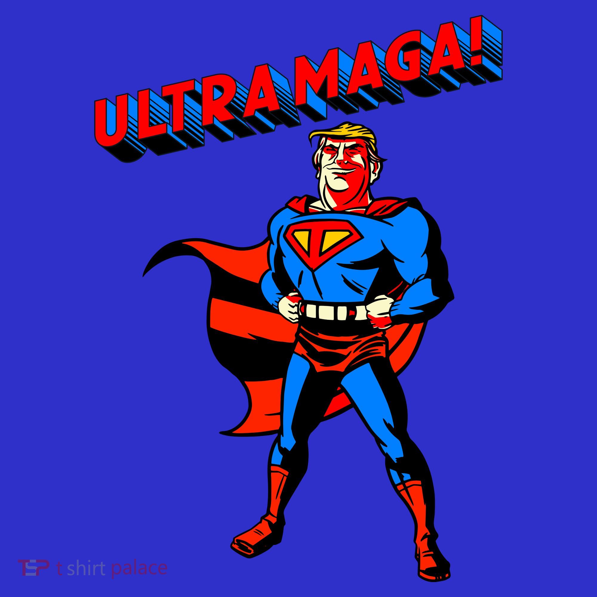 Ultra MAGA Superhero Parody Trump 2024 Anti Biden Long Sleeve Shirt