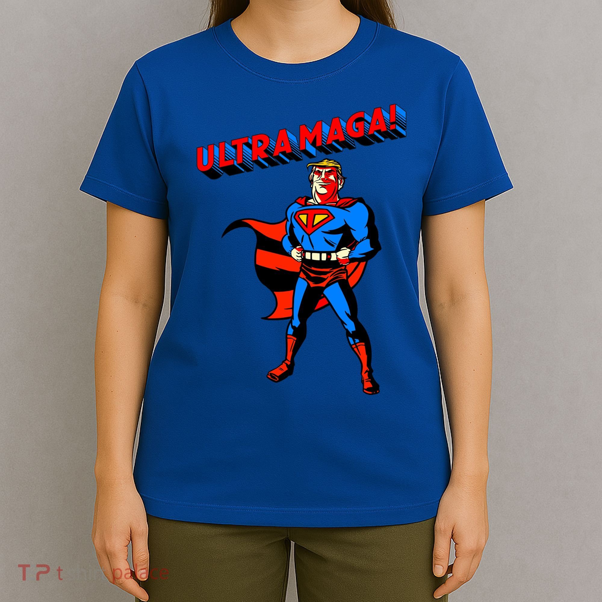 Ultra MAGA Superhero Parody Trump 2024 Anti Biden T-Shirt