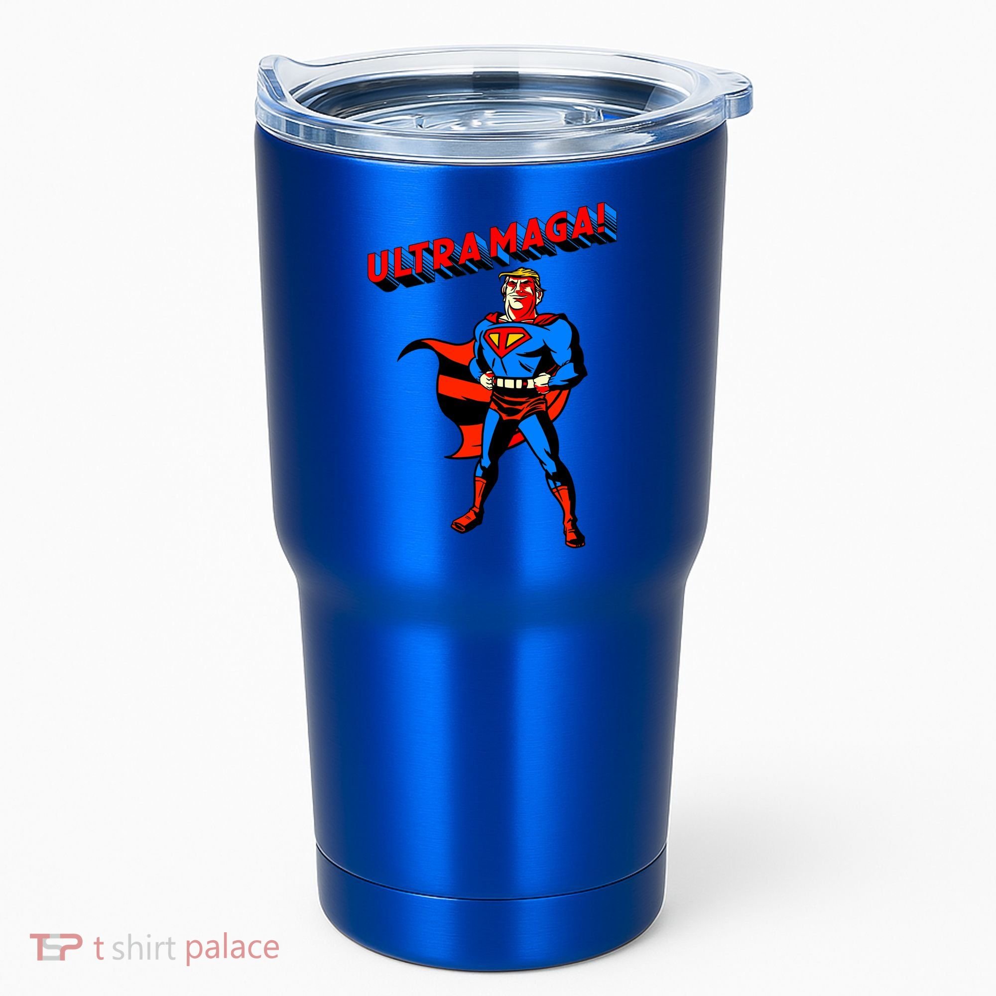 Ultra MAGA Superhero Parody Trump 2024 Anti Biden Tumbler