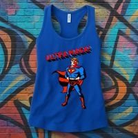 Ultra MAGA Superhero Parody Trump 2024 Anti Biden Women's Tank Top thumb 3