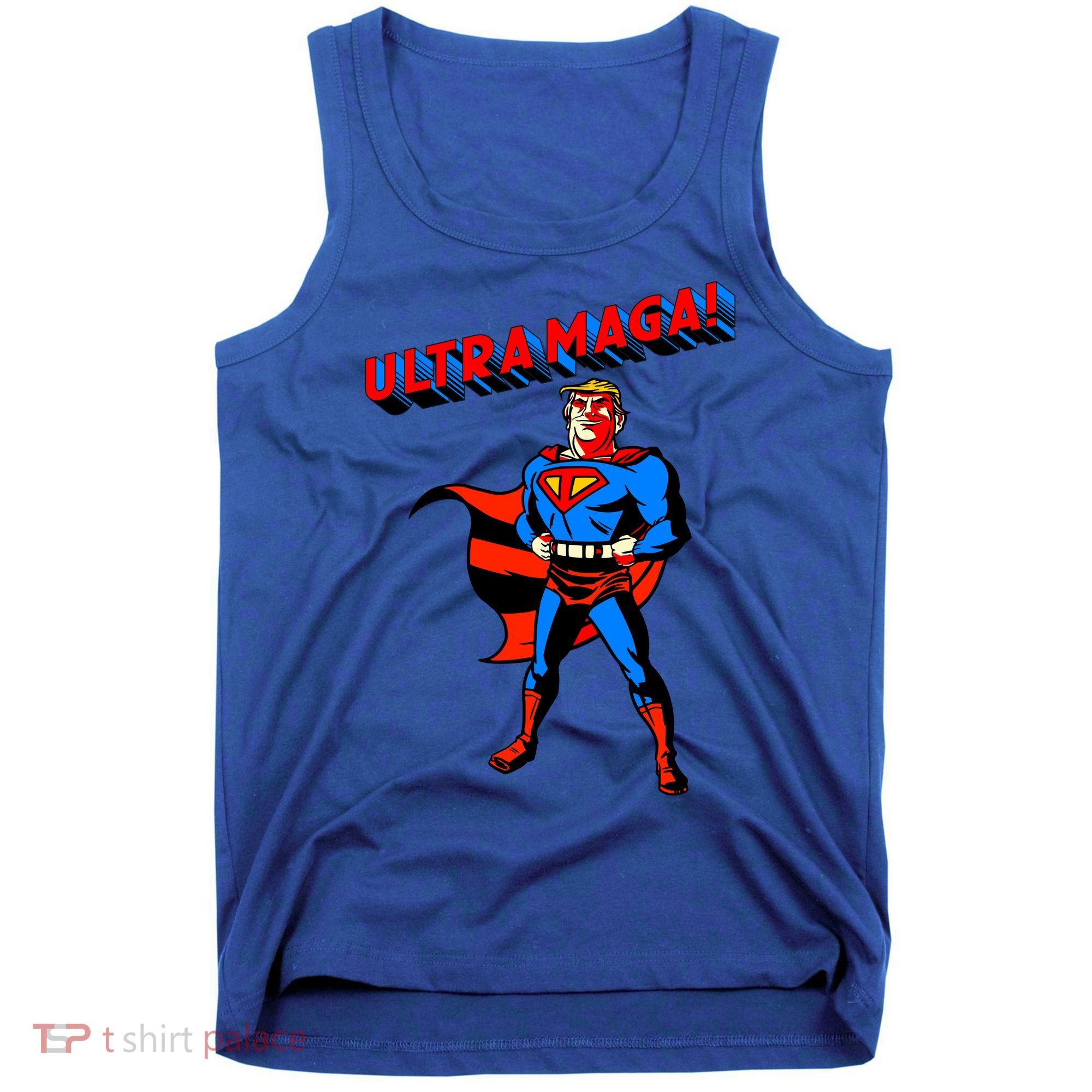 Ultra MAGA Superhero Parody Trump 2024 Anti Biden Tank Top