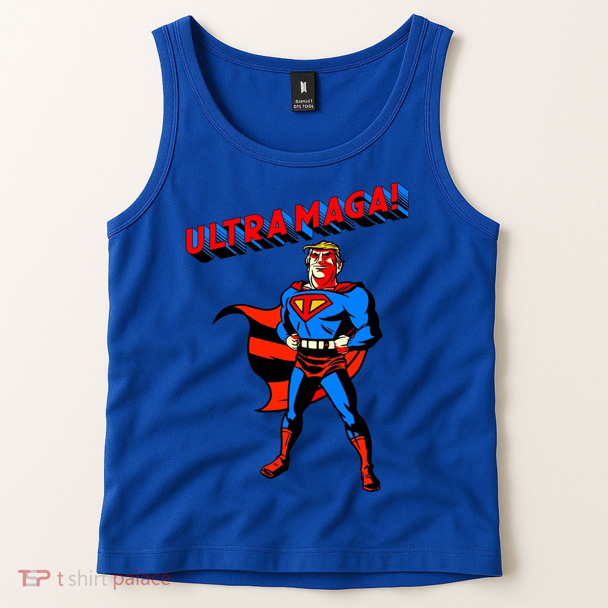 Ultra MAGA Superhero Parody Trump 2024 Anti Biden Tank Top