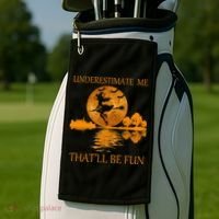 Underestimate Me That'll Be Fun Witch Golf Towel thumb 2