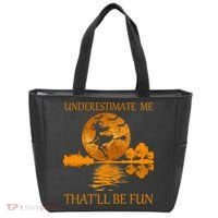 Underestimate Me That'll Be Fun Witch Tote Bag thumb 0