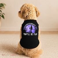 Underestimate Me Thatll Be Fun Funny Halloween Witch Sarcastic Quote Doggie Tank thumb 2