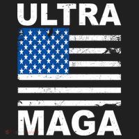 Ultra Maga Trump USA Flag Women's Sweatshirt thumb 2